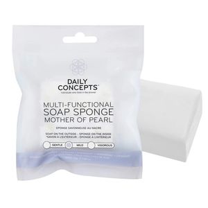 4/$25!! Daily Concepts MULTI-FUNCTIONAL SOAP SPONGE MOTHER OF PEARL